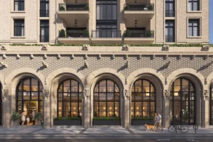 Front facade of 1 Marlborough boutique luxury condos Midtown Toronto